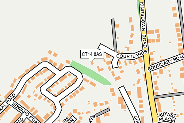 CT14 8AS map - OS OpenMap – Local (Ordnance Survey)