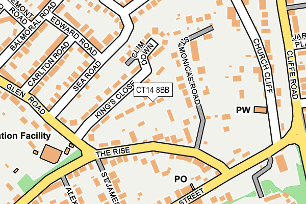 CT14 8BB map - OS OpenMap – Local (Ordnance Survey)