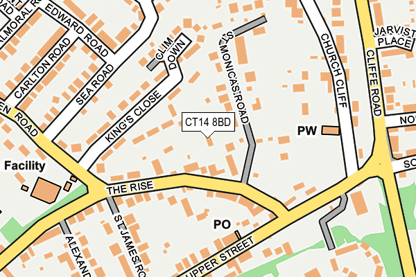 CT14 8BD map - OS OpenMap – Local (Ordnance Survey)