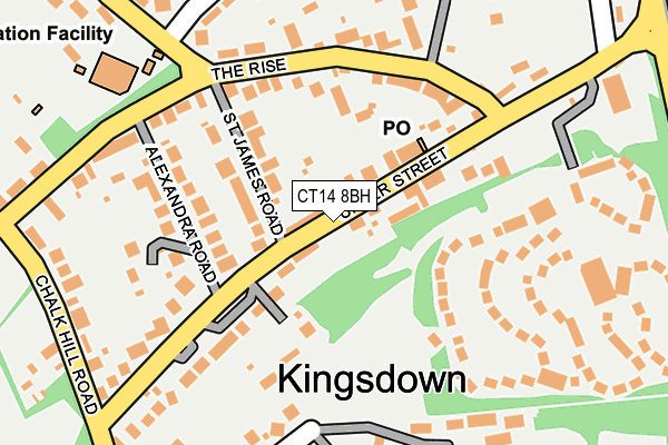 CT14 8BH map - OS OpenMap – Local (Ordnance Survey)