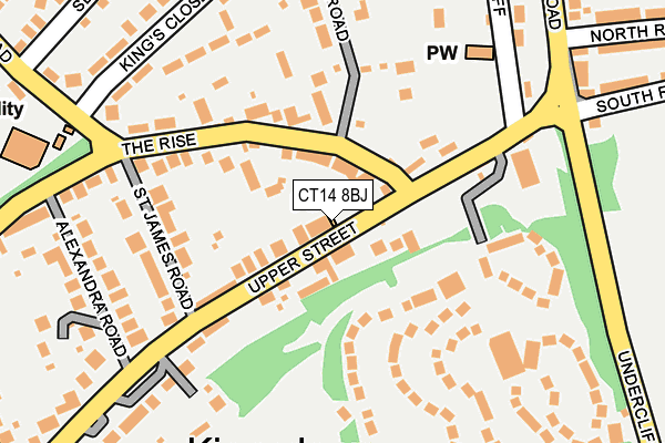 CT14 8BJ map - OS OpenMap – Local (Ordnance Survey)