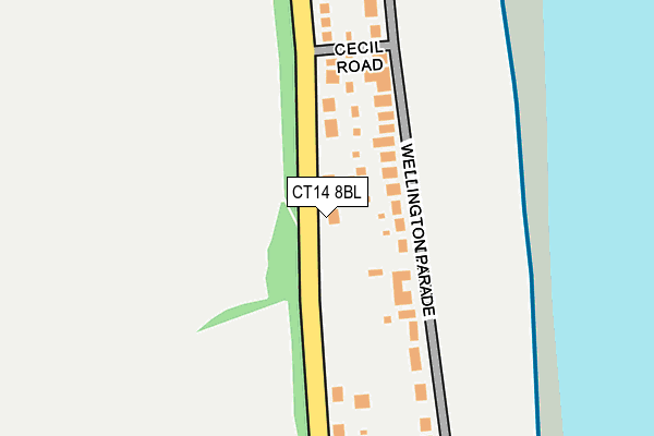 CT14 8BL map - OS OpenMap – Local (Ordnance Survey)