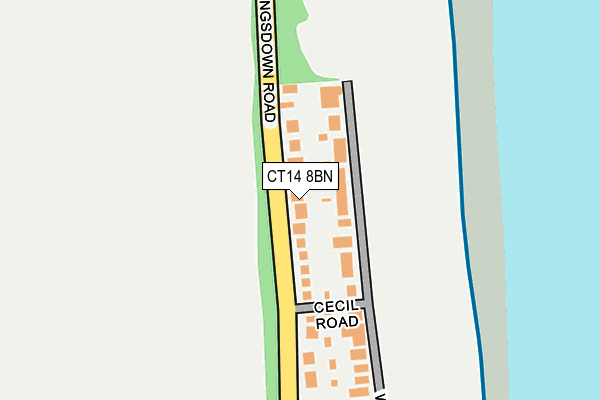 CT14 8BN map - OS OpenMap – Local (Ordnance Survey)