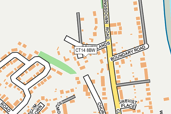CT14 8BW map - OS OpenMap – Local (Ordnance Survey)
