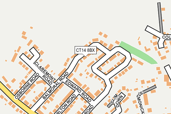 CT14 8BX map - OS OpenMap – Local (Ordnance Survey)