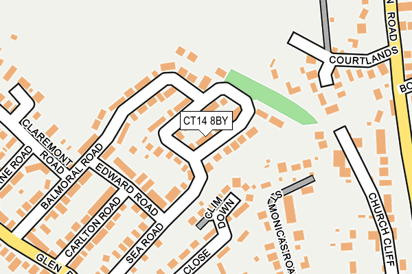 CT14 8BY map - OS OpenMap – Local (Ordnance Survey)