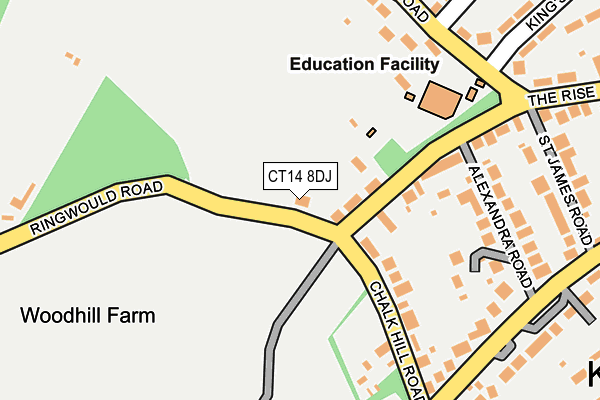 CT14 8DJ map - OS OpenMap – Local (Ordnance Survey)