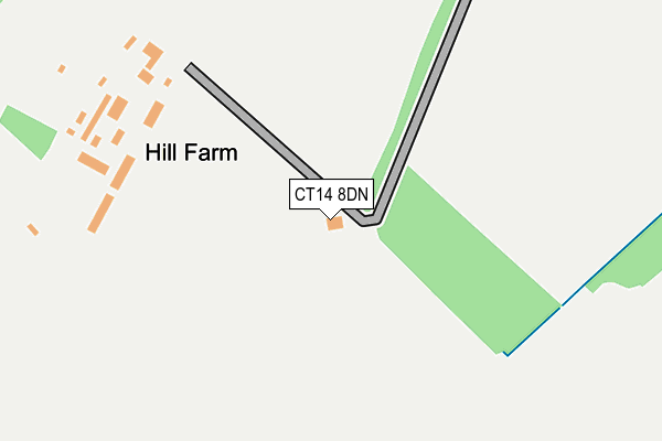 CT14 8DN map - OS OpenMap – Local (Ordnance Survey)