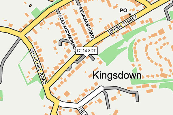CT14 8DT map - OS OpenMap – Local (Ordnance Survey)