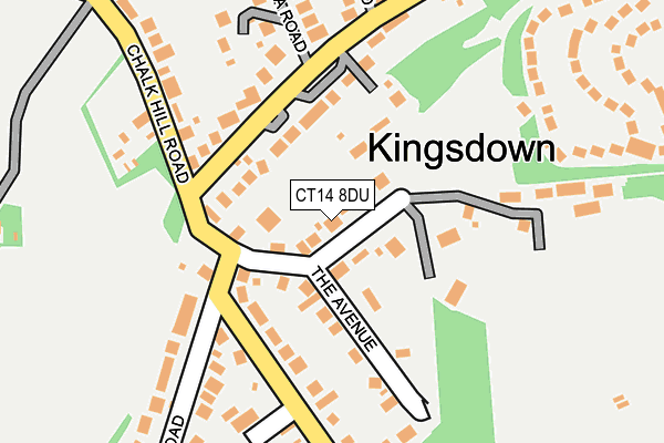 Map of KINGSDOWN PROPERTIES LTD at local scale