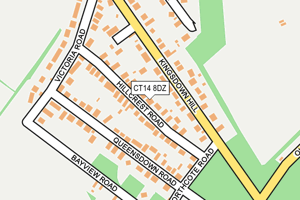 CT14 8DZ map - OS OpenMap – Local (Ordnance Survey)