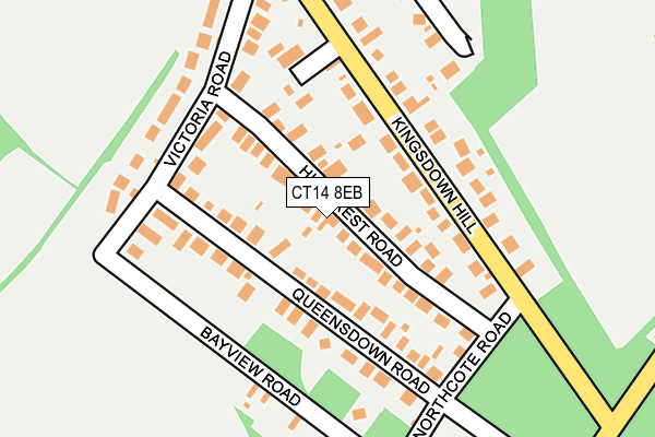 CT14 8EB map - OS OpenMap – Local (Ordnance Survey)