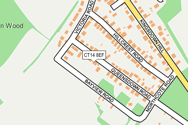 CT14 8EF map - OS OpenMap – Local (Ordnance Survey)