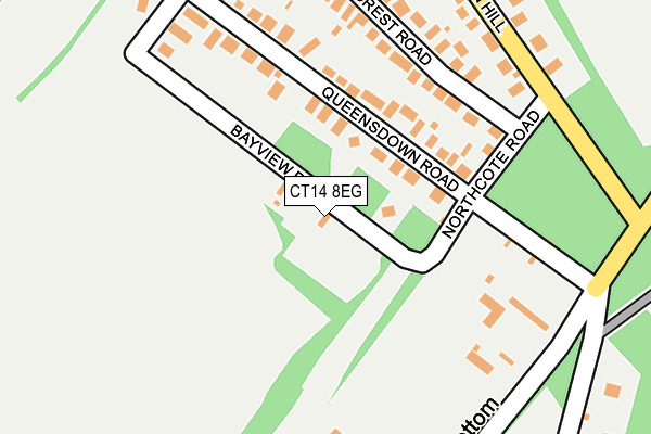 CT14 8EG map - OS OpenMap – Local (Ordnance Survey)