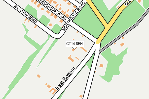 CT14 8EH map - OS OpenMap – Local (Ordnance Survey)