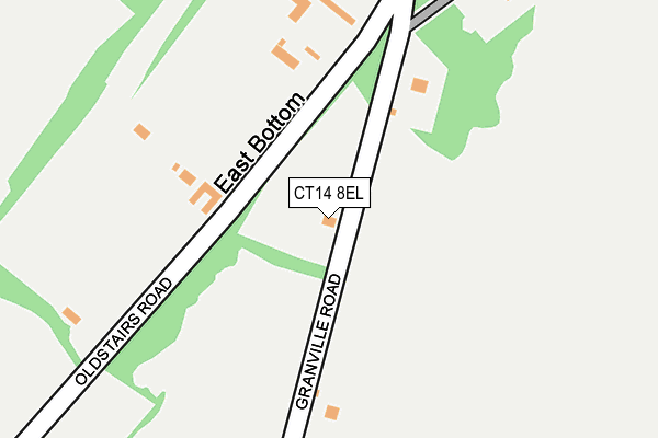 CT14 8EL map - OS OpenMap – Local (Ordnance Survey)