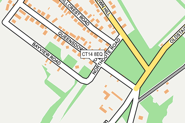 CT14 8EQ map - OS OpenMap – Local (Ordnance Survey)