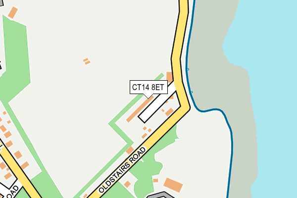 CT14 8ET map - OS OpenMap – Local (Ordnance Survey)