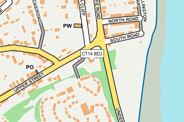 CT14 8EU map - OS OpenMap – Local (Ordnance Survey)