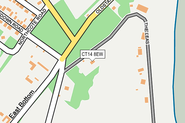 CT14 8EW map - OS OpenMap – Local (Ordnance Survey)