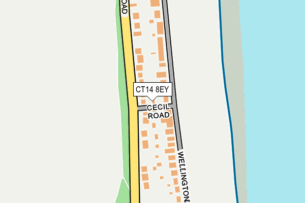 CT14 8EY map - OS OpenMap – Local (Ordnance Survey)