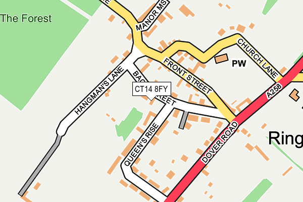 CT14 8FY map - OS OpenMap – Local (Ordnance Survey)