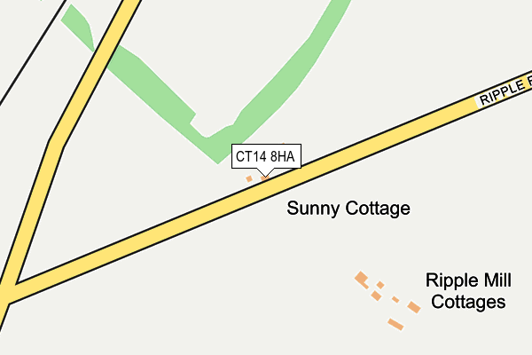 CT14 8HA map - OS OpenMap – Local (Ordnance Survey)