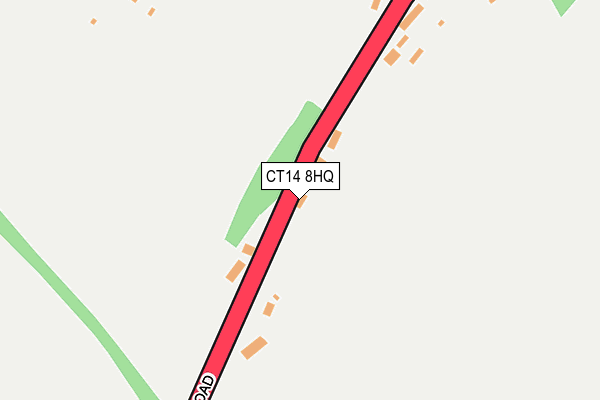 CT14 8HQ map - OS OpenMap – Local (Ordnance Survey)