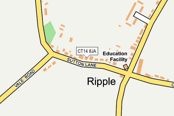 CT14 8JA map - OS OpenMap – Local (Ordnance Survey)