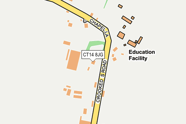 CT14 8JG map - OS OpenMap – Local (Ordnance Survey)