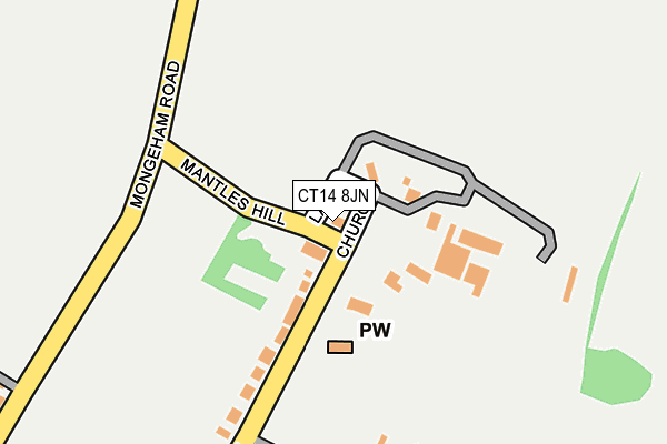 CT14 8JN map - OS OpenMap – Local (Ordnance Survey)