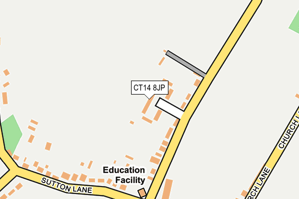 CT14 8JP map - OS OpenMap – Local (Ordnance Survey)