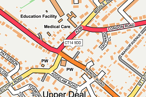 CT14 9DD map - OS OpenMap – Local (Ordnance Survey)