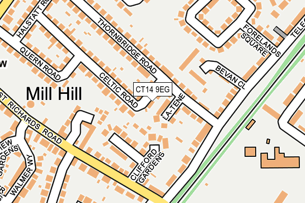 CT14 9EG map - OS OpenMap – Local (Ordnance Survey)