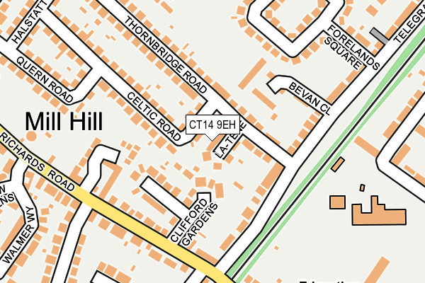 CT14 9EH map - OS OpenMap – Local (Ordnance Survey)