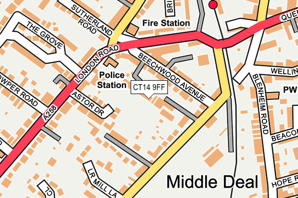 CT14 9FF map - OS OpenMap – Local (Ordnance Survey)