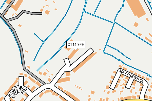 CT14 9FH map - OS OpenMap – Local (Ordnance Survey)