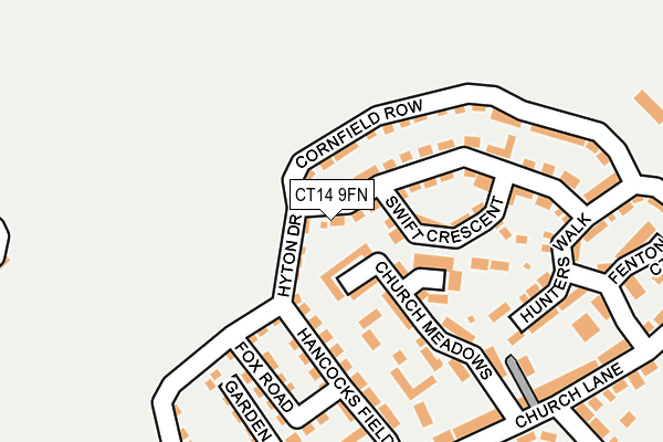 CT14 9FN map - OS OpenMap – Local (Ordnance Survey)