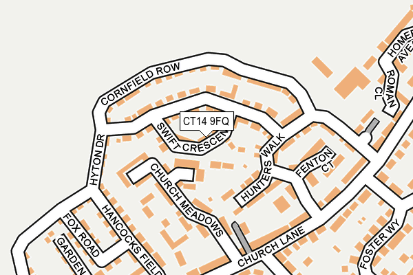 CT14 9FQ map - OS OpenMap – Local (Ordnance Survey)
