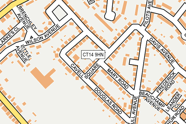 CT14 9HN map - OS OpenMap – Local (Ordnance Survey)