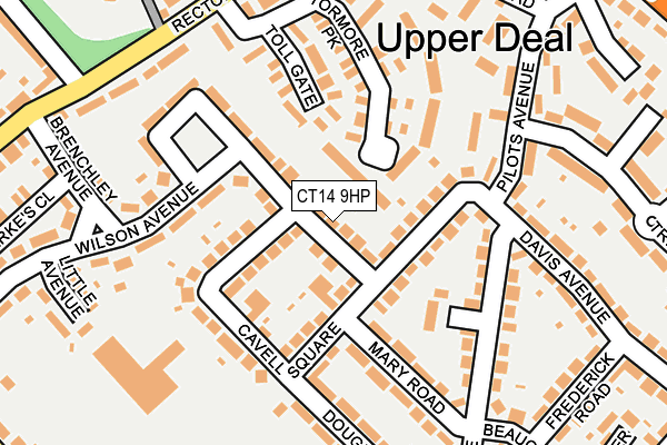 CT14 9HP map - OS OpenMap – Local (Ordnance Survey)
