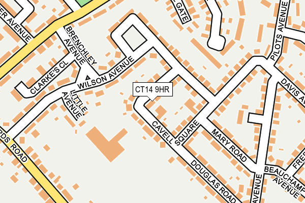 CT14 9HR map - OS OpenMap – Local (Ordnance Survey)