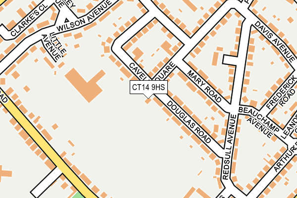 CT14 9HS map - OS OpenMap – Local (Ordnance Survey)