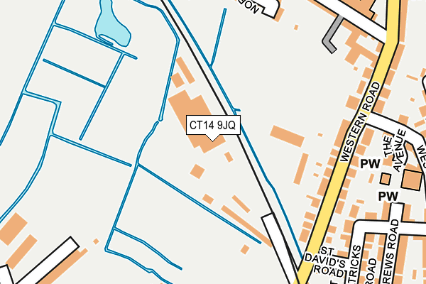 CT14 9JQ map - OS OpenMap – Local (Ordnance Survey)