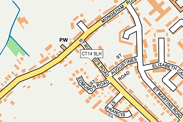 CT14 9LH map - OS OpenMap – Local (Ordnance Survey)
