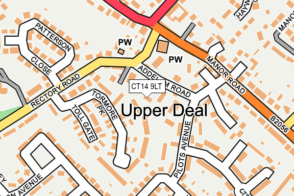 CT14 9LT map - OS OpenMap – Local (Ordnance Survey)