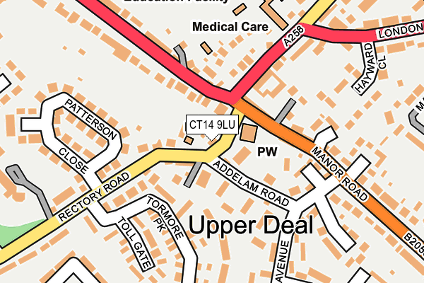 CT14 9LU map - OS OpenMap – Local (Ordnance Survey)