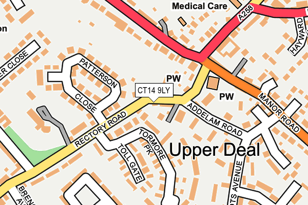 CT14 9LY map - OS OpenMap – Local (Ordnance Survey)