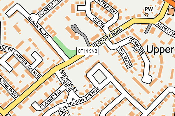 CT14 9NB map - OS OpenMap – Local (Ordnance Survey)