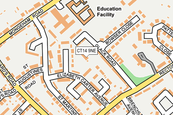 CT14 9NE map - OS OpenMap – Local (Ordnance Survey)